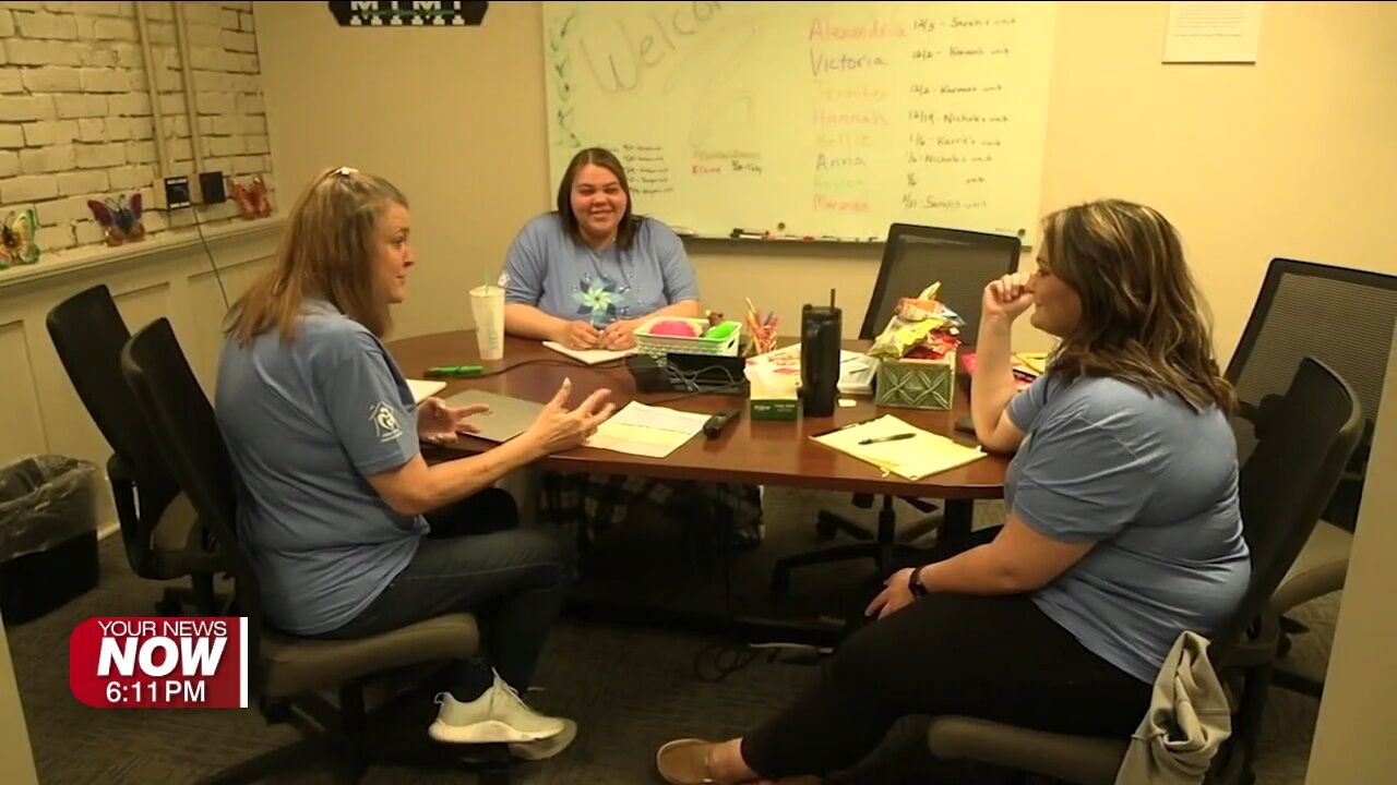 Allen County Children Services participates in Wear Blue Day for child abuse prevention